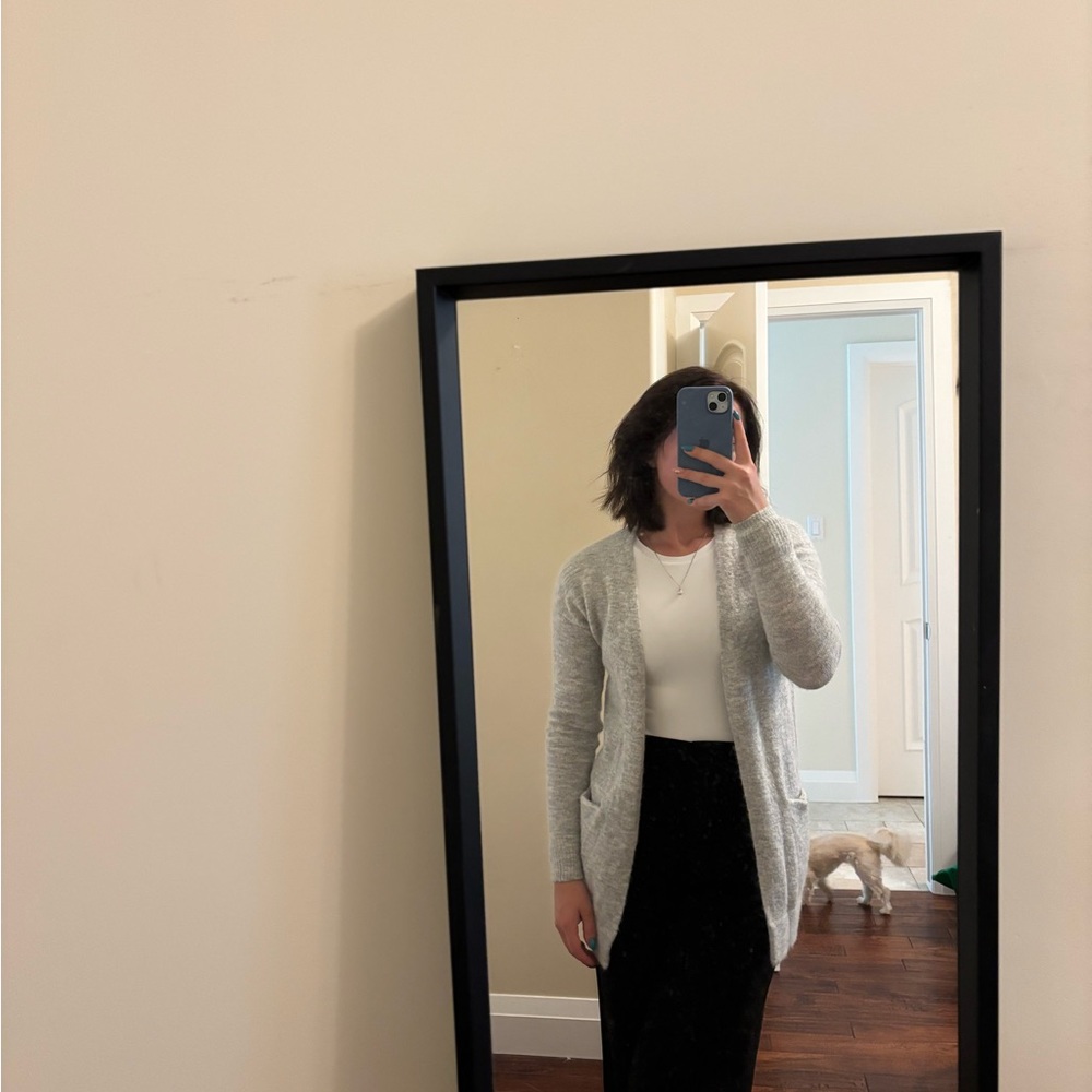 Wilfred Gray Cardigan Sweater